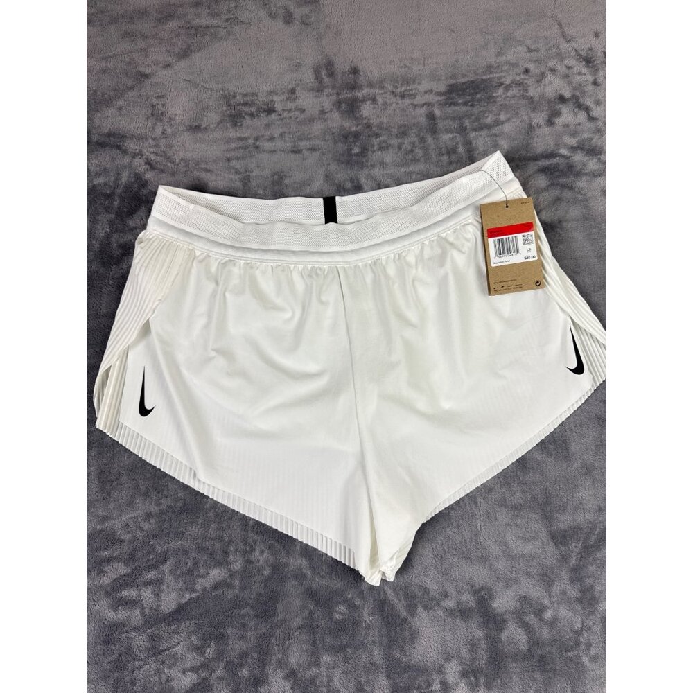 Size Large - $80 Women's Nike AeroSwift Dri-FIT ADV 3" Running Shorts White